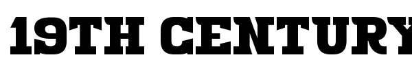 19th Century Renegade font preview